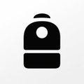 The image features a black and white icon that resembles a backpack with two straps. The backpack appears to be empty or devoid of any contents, suggesting that it's ready for use. The caption below the image reads "Your life is about to change, are you ready? This is only the beginning." It seems like the backpack symbolizes an upcoming journey or transition in someone's life. The post also mentions a new app called @Backpack and encourages users to try it out.