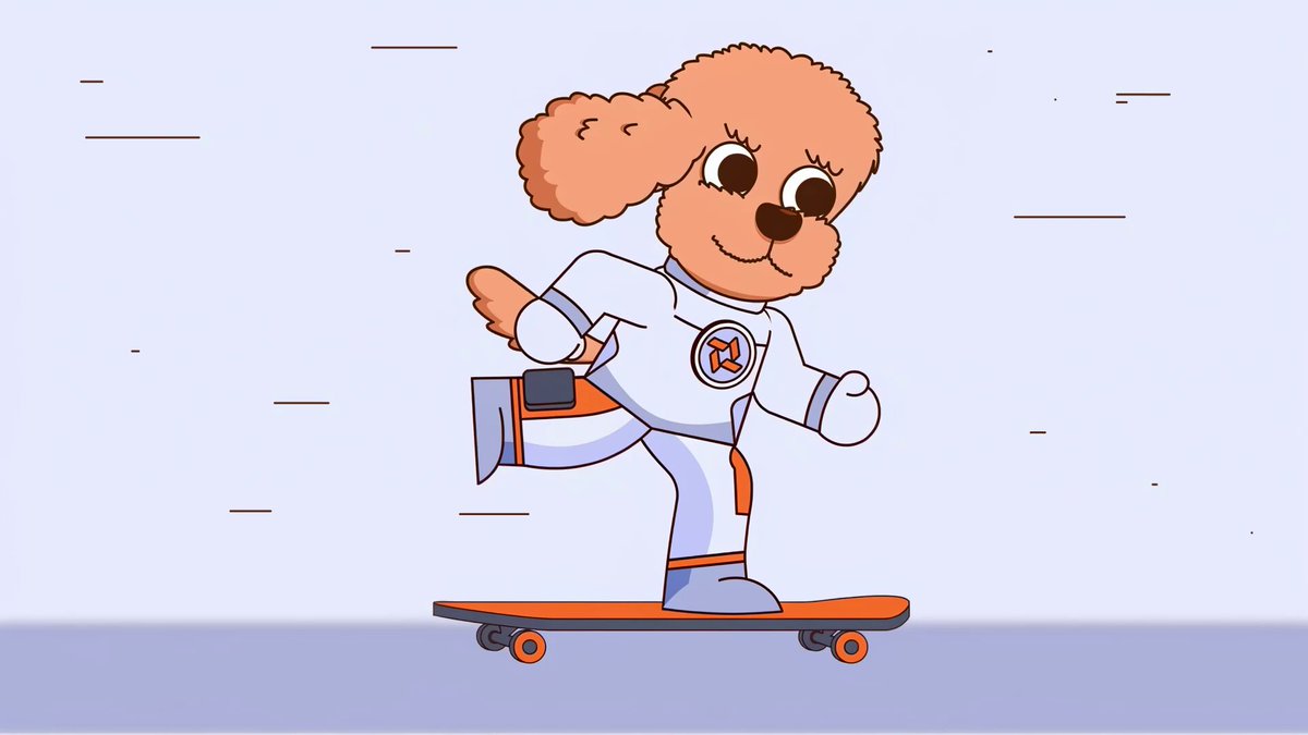 The image features an orange dog wearing a white shirt and blue pants riding a skateboard with orange wheels against a gray background. The caption of the image reads "centi will make the portal a little more exciting day by day, literally." This suggests that the dog is not only enjoying itself but also spreading joy to others through its skateboarding adventures.

The post seems to be promoting an event or activity related to skateboarding and dogs. It could be an advertisement for a pet-friendly skateboarding competition or simply an interesting story about a dog's skateboarding skills. The image captures the viewer's attention with its vibrant colors, playful subject matter, and clear message.