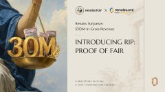 Pendle Finance promotional image announcing 'INTRODUCING RIP: PROOF OF FAIR' on Binance Megadrop, featuring 30M tokens and a figure holding a basket.