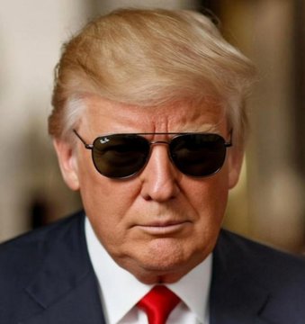A man with a serious expression wearing dark sunglasses, a dark suit, and red tie gazes forward with intensity, visually reinforcing the post's warning about an upcoming volatile week packed with major crypto and market catalysts.
