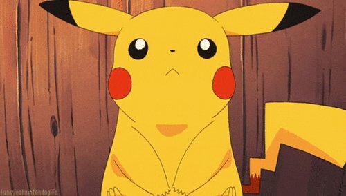 The image features a yellow cartoon character, specifically a Pikachu, sitting against a wood grain background with its mouth slightly open. The Pikachu appears to be expressing displeasure, likely due to being part of an ad for Minecraft or a similar platform that requires joining in order to access certain features or resources.