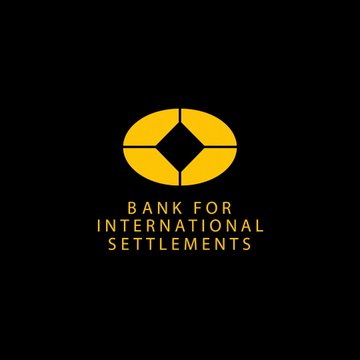 The image displays the official logo of the **Bank for International Settlements (BIS)**—a gold geometric emblem above the organization's name on a black background. It relates to the accompanying post, which highlights BIS's recent publication using the **XRP Ledger (XRPL)** as a proof-of-concept for verifying official statistics on-chain, citing XRPL's low fees, fast 3–5 second transaction settlement, and proven reliability.