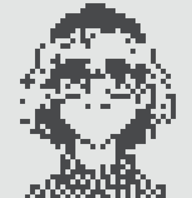 This black and white image features an animation of a person's face that has been created using dots instead of colored pixels. The person appears to be wearing a white shirt with small black dots all over their body, giving them a unique and artistic appearance. The caption below the image reads "NORMIES are heating up. floor: 0.446 eth 24h Vol: 18.34 eth Total Vol: 2,014 eth owners: 1,875 (23.3%) the vault is locked in. eyeing the normiesART Cap trait next wanted a crown, but the @normiesART cap trait is calling my name." The image seems to be related to an earlier post that discussed the concept of @NORMIES and their interest in a crown.