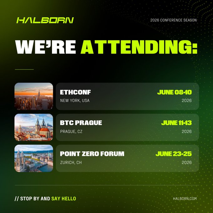 The image features a poster for an upcoming conference with three different dates listed below it. The poster also includes a message encouraging attendees to "Stop by and Say Hello" at the bottom of the image, suggesting that they can engage with others who missed the event or are interested in learning more about the conference topics.