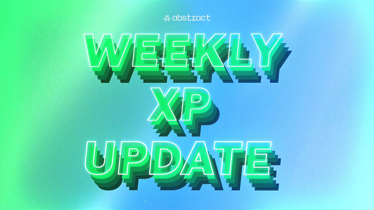 The image features a poster with the text "Weekly XP Update" written in green letters against a blue background. The poster also includes an image of a person's face wearing a green shirt, which adds a creative touch to the overall design.