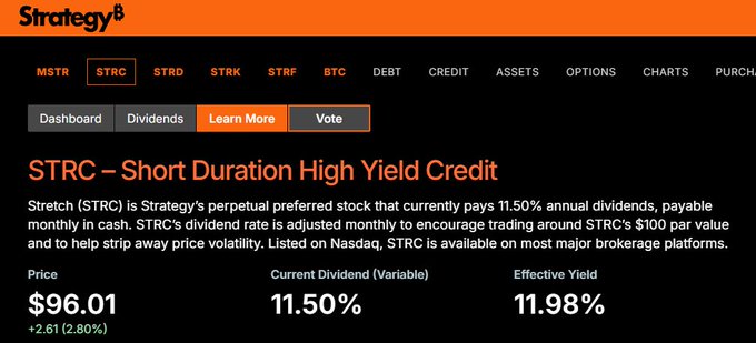 The image shows a screenshot of a website called "STRCC", which appears to be related to trading or stock market activities. The screenshot displays a table with numbers, likely displaying trading data for one or more companies, as well as an explanation about what happened in the last week at the company. One key fact that stands out is that it was already back to $96 a share of a $94 dollar stock. This implies that the stock's value has been restored, possibly due to market dynamics or other factors affecting the stock price.