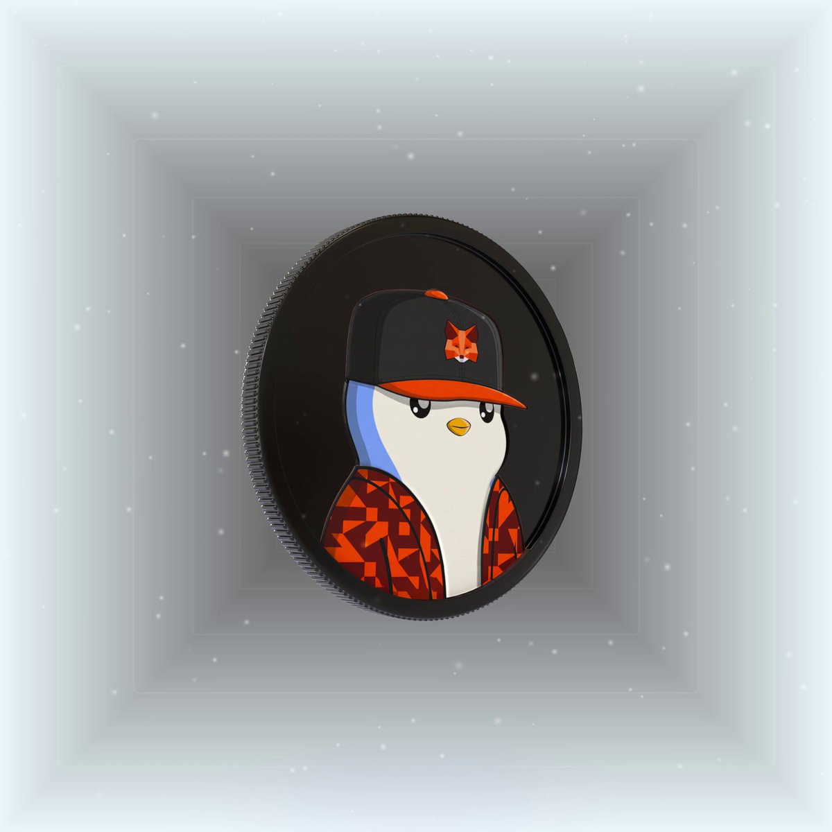 The image features a cartoon penguin wearing a hat with an orange logo, standing inside a gray box against a white background. The penguin appears to be proud of its first set of SBTs (Specialized Budgets). The text "Proud to have my first SBTs." is written above the penguin's head in the image.