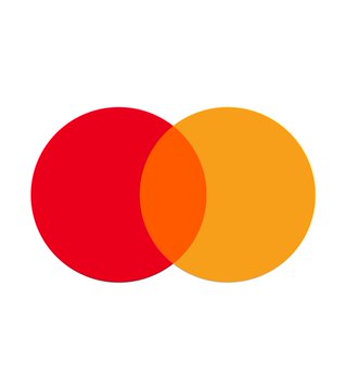 The image displays the Mastercard logo, featuring its iconic interlocking red and yellow/orange circles. It visually represents the company that has completed its $1.8 billion acquisition of BVNK to enable round-the-clock stablecoin payments.