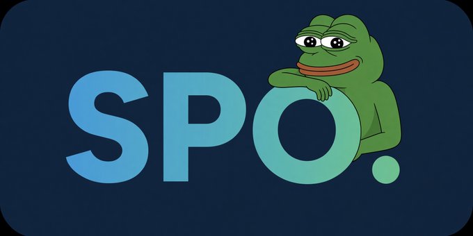 A graphic showing the Spotify logo with the green 'Sad Frog' Pepe the Frog character leaning on the 'O' against a dark blue background.