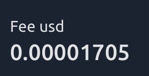 The image displays a fee in USD of 0.00001705, illustrating the extremely low cost per Bitcoin SV (BSV) transaction and supporting the post's claim that $1 can fund approximately 58,651 BSV transactions.