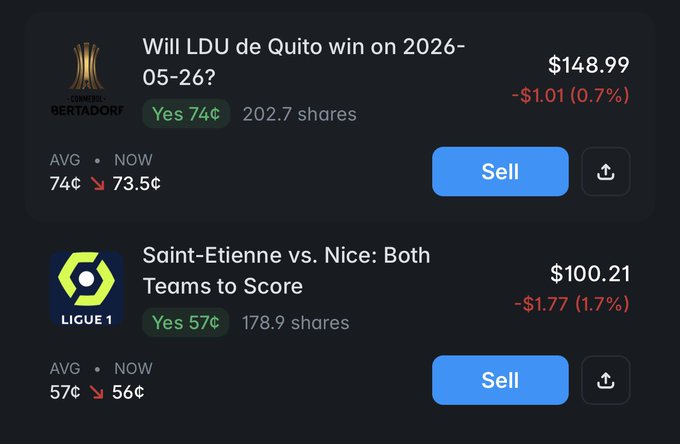 The image shows a screenshot of two different stock market trading apps, displaying information about teams playing against each other. One app displays the names of the teams and their ratings, while the other app provides details about the match's progress, including the number of goals scored by each team. The text on both screens indicates that the teams are Saint-Etienne vs Nice, with the Saint-Etienne team having a higher rating than the Nice team. This suggests that the Saint-Etienne team is expected to win the match based on their current ratings and performance.