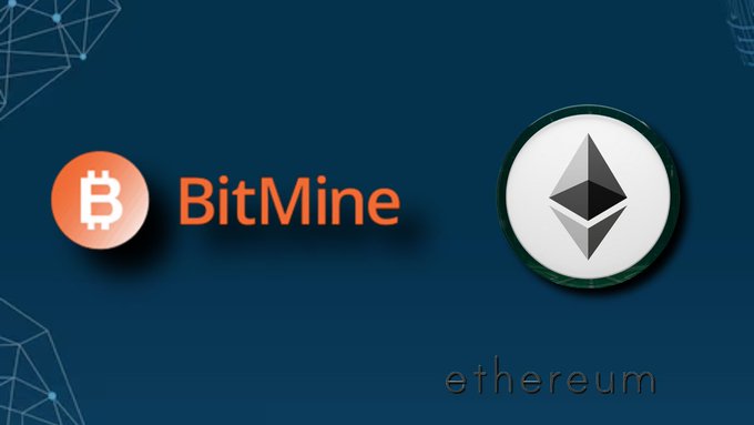 A banner featuring a white and black Cryptocurrency symbol, which is actually an email address for a site named "bitmNR". The website is known as BitMNR and appears to be related to Bitcoins or Bitcoin mining. Another Cryptocurrency is also referred to in this email - Etherum. The post suggests that the user may want to add another cryptocurrency to their collection, given that they already hold approximately 4.6% of the entire Ethereum supply, which amounts to 5.54M ETH.