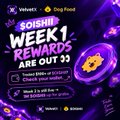A promotional graphic with the text 'SOOHU WEEK 1 REWARDS ARE OUT' featuring token imagery.