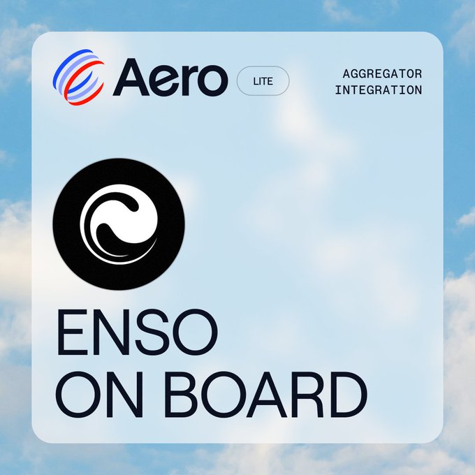 A promotional graphic with a cloudy sky background displays the Aero LITE logo and 'AGGREGATOR INTEGRATION' text, along with a black circular logo and the words 'ENSO ON BOARD'.