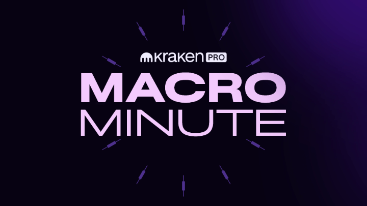The image is a graphic for "Kraken Pro Macro Minute," featuring the Kraken Pro logo and the title in large purple letters against a dark background, surrounded by stylized clock hands radiating outward to suggest the passage of time. It relates to the post by serving as the episode's title card, introducing a discussion by @ThomasPerfumo about the impact of timing on Bitcoin ($BTC) returns and how a few key days can dramatically influence overall investment performance.