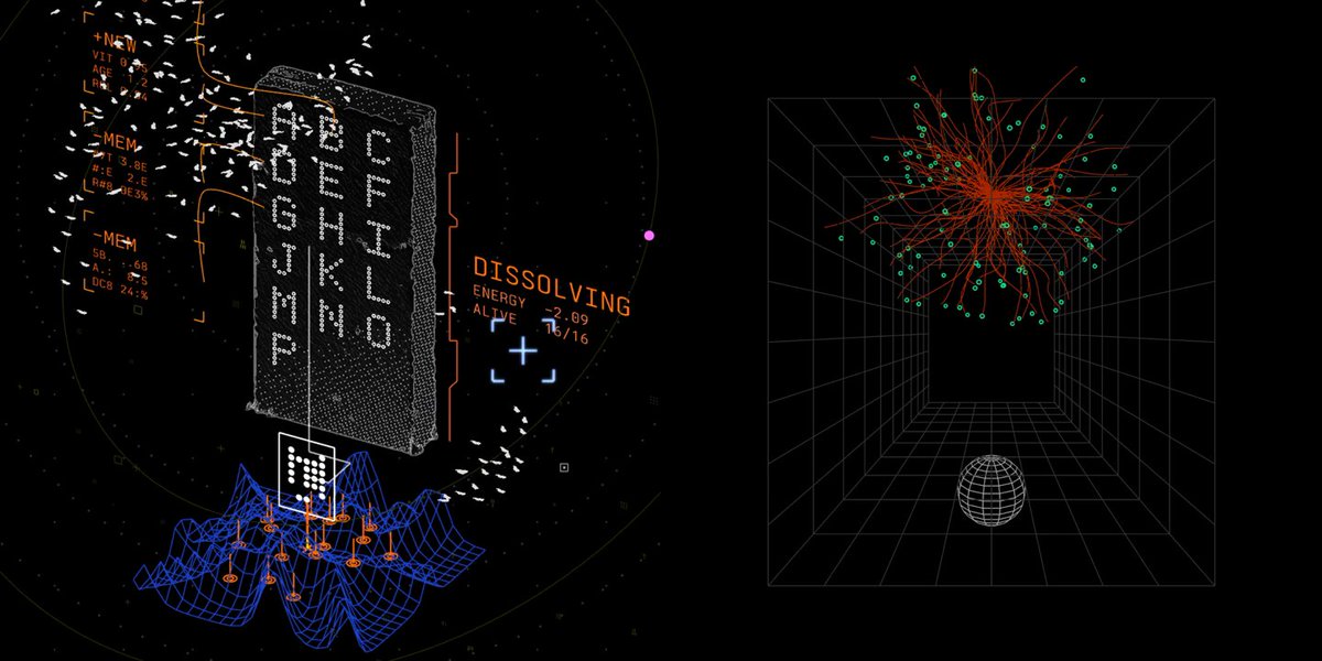 The image features a black and white photo with a large block of text that reads "Hypomnēmata: Forgetting as a Way of Inventing by @poetengineer__ A machine learns an alphabet. As its memories fade, it begins creating symbols it was never taught". The post is about the concept of Hypomania and how it can be related to the idea of forgetting things or inventing new ones.