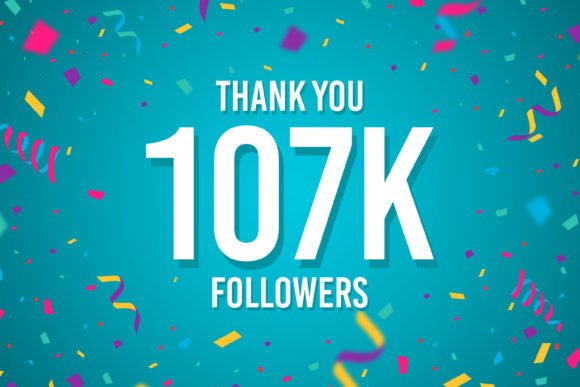 The image features a vibrant blue background with colorful confetti scattered throughout, creating an exciting atmosphere. The main focus of the image is a message that reads "Thank you 7K followers" written in white text against this blue backdrop. The text is positioned centrally within the frame and stands out prominently due to its size and color contrast.