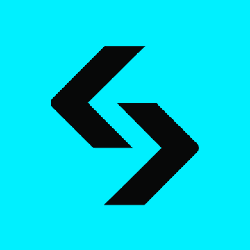 The image features the Bitget logo, which appears as a stylized black geometric design resembling two arrows or chevrons pointing in opposite directions, set against a bright cyan background.