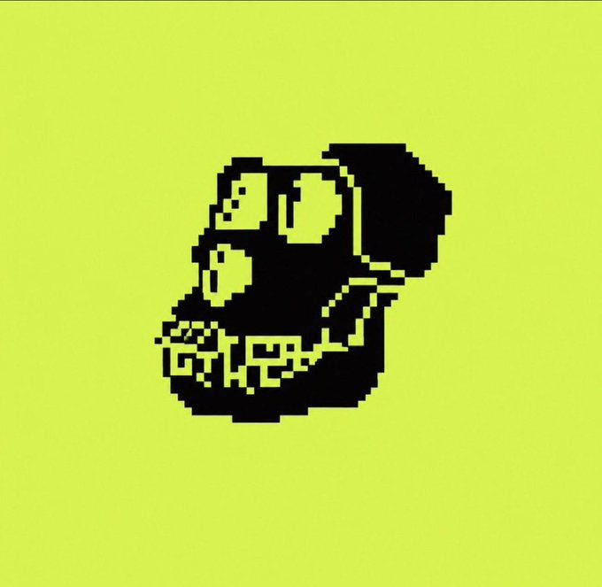 A pixel art skull with the word "GUAPDAD" emblazoned across its teeth is displayed on a lime green background, serving as the logo for the raffle giveaway mentioned in the post.