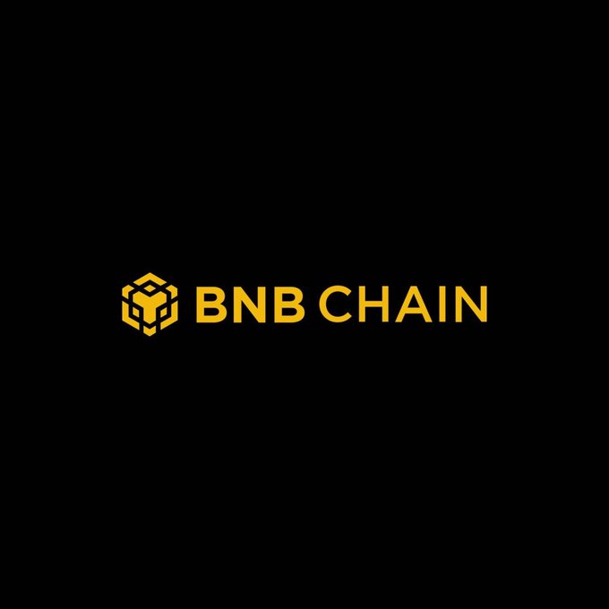 The image displays the BNB Chain logo and name in gold lettering on a black background. This branding accompanies news of BNB Chain achieving ISO 27001 and ISO 27701 certifications from the UK's BSI.