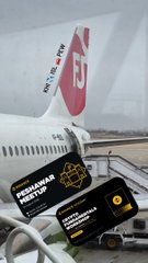 An airplane in flight with two 'PeckShield' security alert cards overlaid, warning about blockchain security threats, featuring an atom-like logo.
