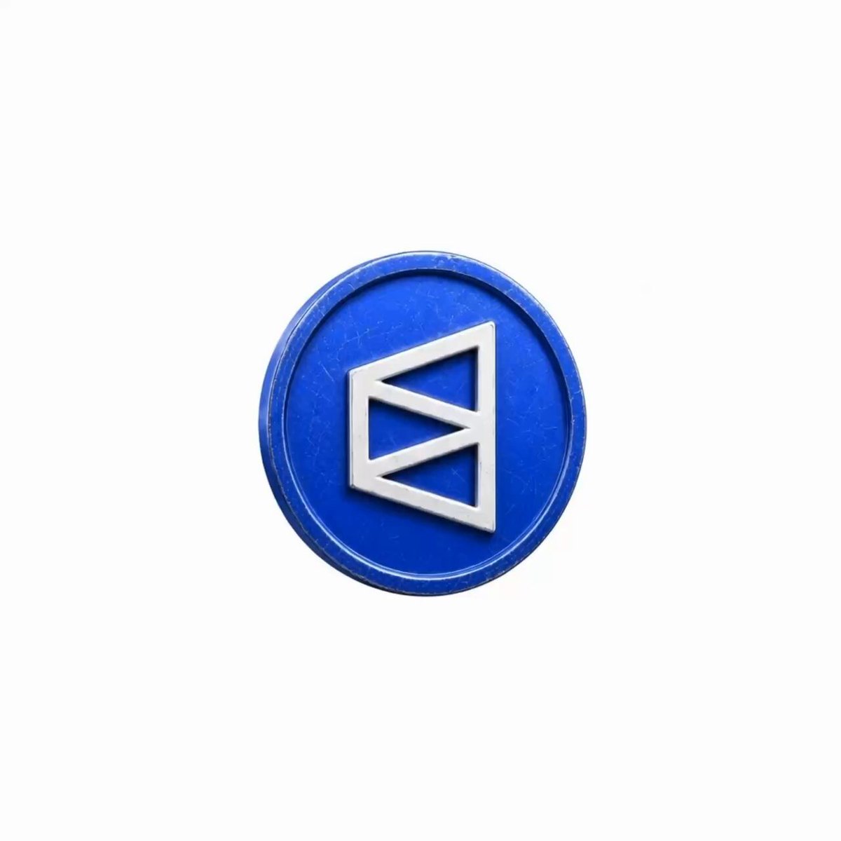 The image features a blue circular logo with white geometric shapes inside it. The logo appears to be related to cryptocurrency or financial services, as indicated by the text "All possible Polymarket" above the logo. This suggests that the image might be promoting a product or service associated with the cryptocurrency world.