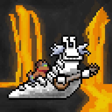 The image features a cartoon character, possibly a frog or a dog, sitting on top of a white object with its mouth open as if singing. The background shows an orange flame coming out of a black hole, creating a sense of danger or mystery. The caption "Day 467 of posting a slug until SOL hits ATH" suggests that the image was posted on social media at day 467 and is related to the post about the song "Sol".