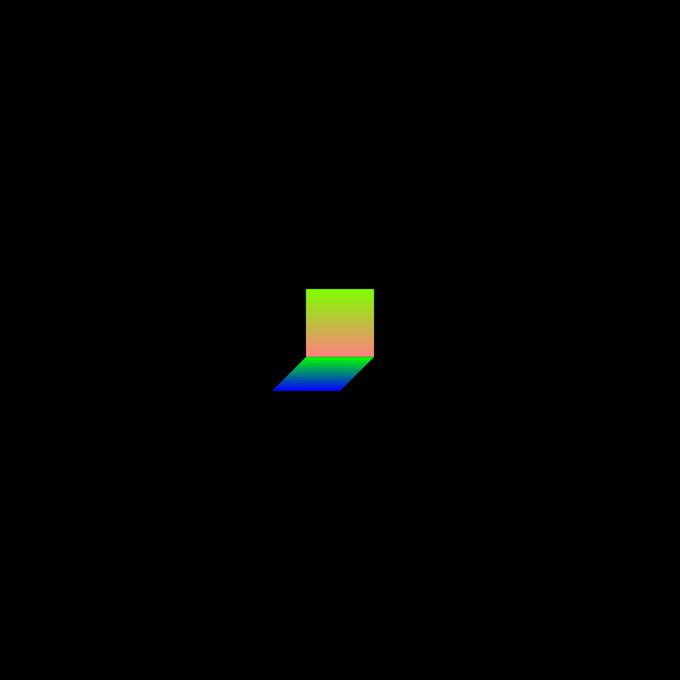 The image features a square-shaped logo with a gradient background, which appears to be a digital art piece or an advertisement for a product. The logo has a green border and a blue center, creating a visually appealing contrast against the black background. The text "Pixel Deck" is also present in the image, possibly indicating that this artwork is related to the Ethereum blockchain or some other digital technology.