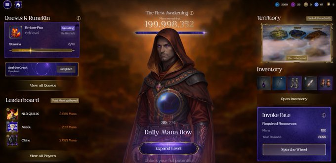 The image shows a computer screen displaying a game interface with various elements such as a player's profile, inventory, and a list of Guilds available for exploration. The text on the screen indicates that the game has been officially launched, and players can now enter the realm through the portal provided by the chosen Guild. The post also mentions that there are 10 Guilds to choose from, each with their own unique abilities and rewards. Players should focus on selecting a Guild that aligns with their interests and goals in order to succeed in the game.