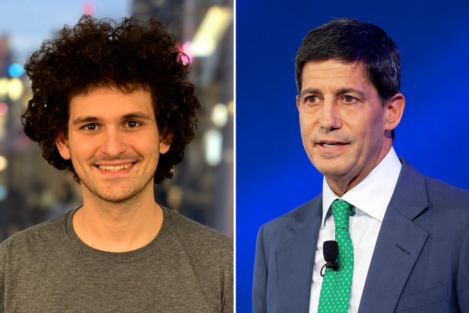 A side-by-side comparison showing two men: on the left, a young man with curly hair in a gray shirt, and on the right, a man in a suit with a green patterned tie speaking at what appears to be a formal event.