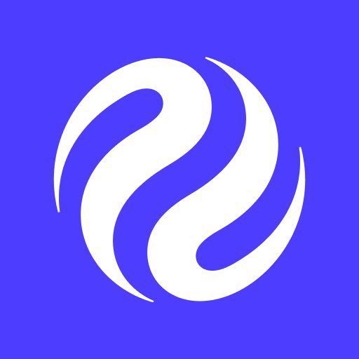 The image shows the Injective logo, a white stylized swirl design on a purple background, representing the crypto project referenced in the post about building infrastructure for traditional finance onchain.