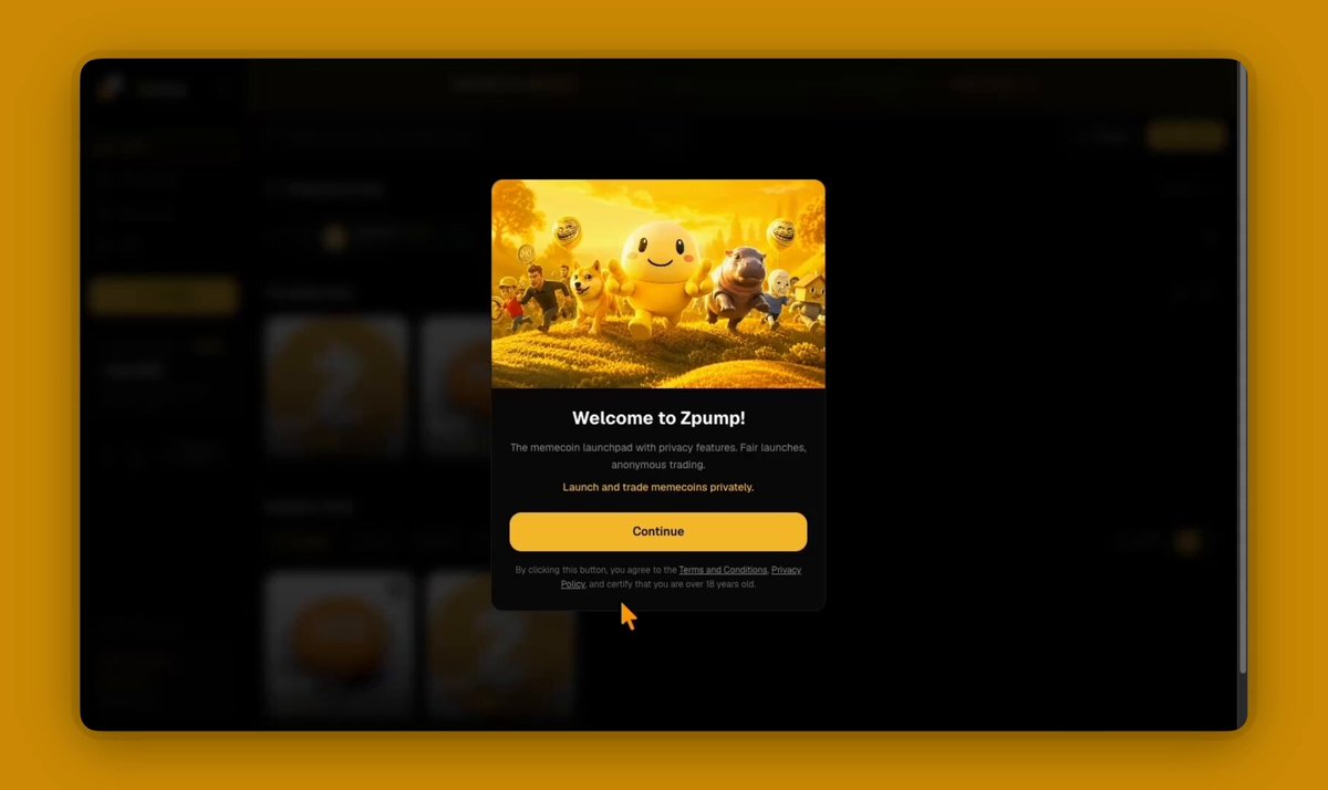 The image shows a computer screen displaying a website called "Welcome To Change". The website has a yellow background with black text, and there are two images of cartoon characters on the page. The main content of the website appears to be about launching a new project or app, as indicated by the phrases "Welcome to Change" and "launch project now!".