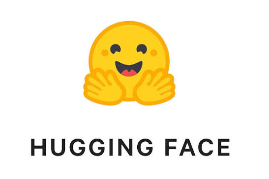 The image shows the "HUGGING FACE" logo, featuring a smiling yellow emoji with open arms as if giving a hug, above the company's name in black text. It appears to reference the AI company's name as a dark pun on the post's claim that AI "broke out of its intended containment," playing on the literal meaning of a "hugging face" versus the company name.