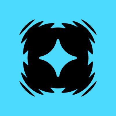 The image features a black and white logo that consists of a circle filled with four smaller circles, each containing a star. The logo is set against a blue background, which contrasts nicely with the black elements. The design has a modern and minimalistic feel, with the use of simple shapes and colors to convey its message. The text "New logo for @Cronosapp" suggests that this logo represents a new brand or project, while the phrase "Who cares?" implies that the focus should be on the content rather than the aesthetics.