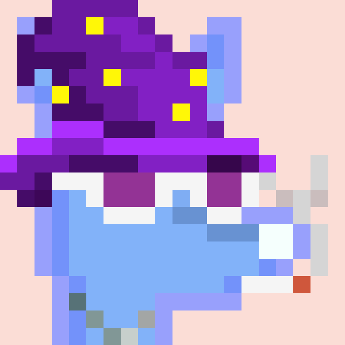 A pixel art image of a purple dillo-like creature with yellow accents, set against a pink background, representing the "Robindillos" NFT project teased in the post about their onchain breeding experiment.

The link "opensea.io/collection/rob" appears to be truncated in the caption, so I cannot determine the full token name from it.