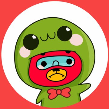 The image features a cartoon character wearing a green frog-shaped costume with a red bowtie, standing against a white background. The character appears to be waving at the viewer, giving off a playful vibe. The caption below the image reads "That'S what my PFP would be if it were Vitalik Buterin." This suggests that the cartoon character might have been created by someone who is familiar with the popular game "Poker Face" or has an interest in the virtual currency known as Bitcoin, which was named after its creator.