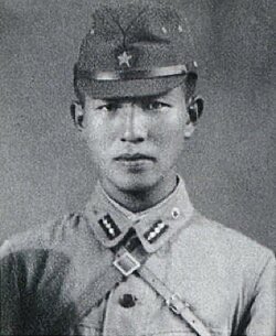 A black-and-white portrait of a man in a military uniform featuring a star on his cap and rank insignia on his collar. The image serves as a historical reference to support the post's sentiment of solidarity and shared purpose.
