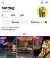 Screenshot of a Snapchat post featuring a user 'hotdog' with location '115 W 23rd Street, New York, New York' and visible message details.