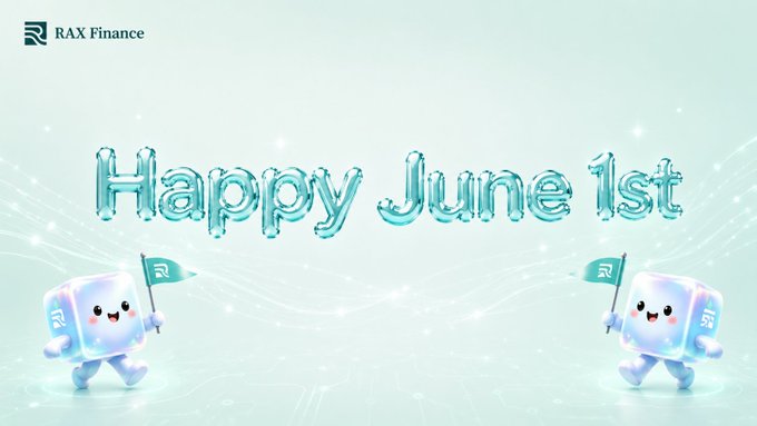 The image features two cartoon ice cubes with faces, each holding an ice cube flag. The text "Happy June 1st" is written above them, indicating that this is a celebration of the arrival of June. The background of the image is white, which contrasts nicely with the blue and green colors of the ice cubes' flags.