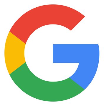 The image shows the Google logo (a stylized "G" in red, yellow, green, and blue). It relates to the post as a visual representation of Google as a bullish trading opportunity on AvantisFi, illustrating how users can take long positions on major stocks like Google directly from their crypto wallets without a traditional brokerage.