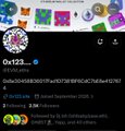 The image shows a tweet from "@0x123...x" with the handle "@EVM_eths," promoting a giveaway of tokens "2GTD" and "5FCFS." The tweet includes instructions to follow @EVM_eths and @Prius633372, like and retweet a pinned post, comment "EVM," and tag a friend, matching the accompanying post's giveaway details.