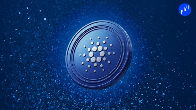 The image features a blue coin with white spots against a dark background, which appears to be floating in space. The coin has a unique design that resembles a blueberry or a blueberry-shaped token. The image also includes text that reads "Grayscale has filed to convert its Cardano Trust into an ADA ETF". This suggests that the company is exploring the possibility of creating an ETF for the cryptocurrency Cardano, which could potentially change the way people invest in and manage digital assets.