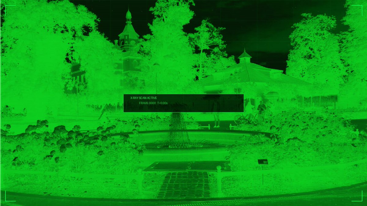 The image shows a green screen with white text that reads "COPY DATABASE" at the top, followed by a list of available editions including "5/8 ed." The image also contains a green background with trees and buildings in the distance, suggesting an outdoor setting or park.