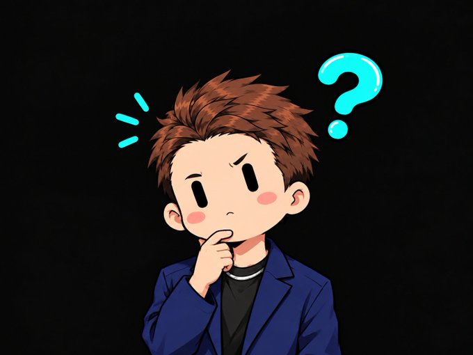 An animated illustration of a brown-haired boy in a blue jacket with a confused expression and a blue question mark above his head.