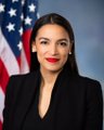 The image shows a woman in a black blazer with red lipstick, standing in front of an American flag. The post's commentary about $SPCX and IPO market bottoms appears to be unrelated to the image, which depicts what looks like a political or official portrait rather than anything related to financial markets or stock trading.