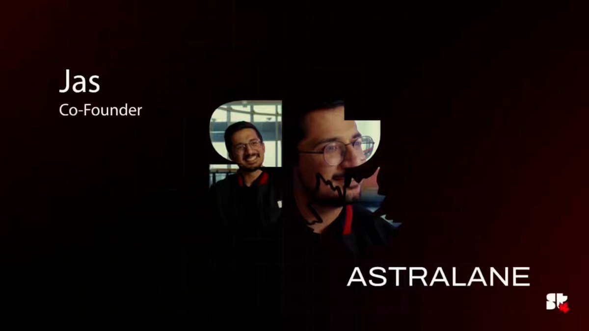 The image features a man wearing glasses with a black shirt against a red background. The text "Jas Co-Founder Astralaneio" is displayed below him, indicating that he is the founder of the company. The caption reads "Do you actually have what it takes to build from zero? Meet @jaskanwar_singh co-founder of @solana". This suggests that the image might be related to a post about building a business or an individual's journey towards success, with the man in glasses as a symbol for determination and resilience.