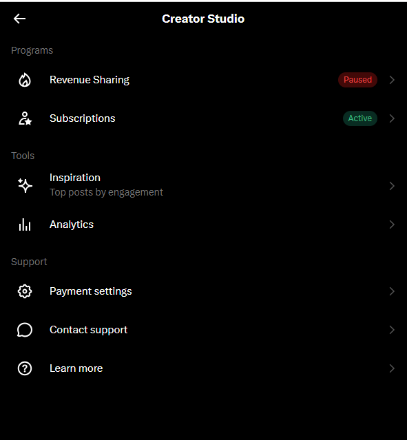 urn:creator-studio