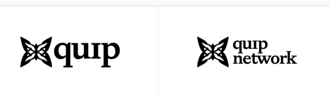 urnp network logo and quad network logo are displayed side by side against a gray background, with the quad logo positioned above the urnp logo.