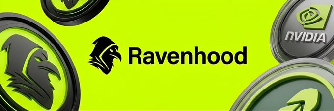 A promotional banner featuring the 'Ravenhood' logo with a raven head icon, alongside NVIDIA branding and green-themed graphics.