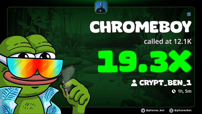 The image features a cartoon character wearing glasses, possibly a frog or a green dinosaur, holding up an item that appears to be a joint (or pipe). There are other characters and objects visible within this main scene but they do not provide enough context for determining what is being held up in the photo. The image itself does not appear to be related to anything about Chromeboy or Crypt. It seems more focused on the cartoon character and its surroundings, possibly as part of a collage or an illustration meant to convey a message or tell a story.